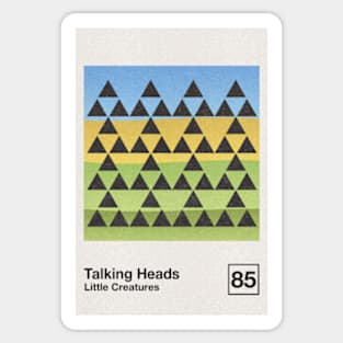 Talking Heads / Minimalist Style Graphic Artwork Design Sticker